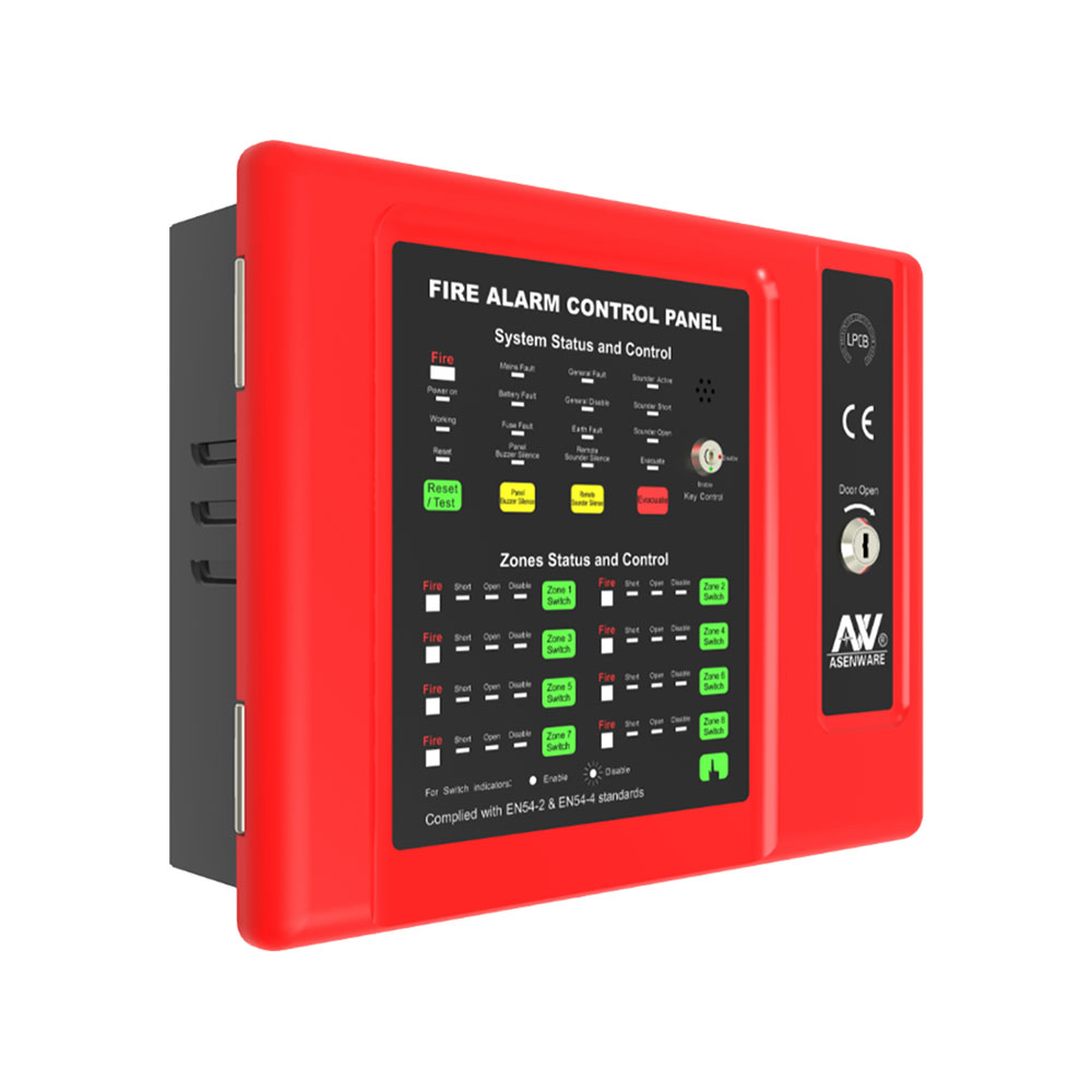 Conventional Fire Alarm Control Panel, 4 Zone