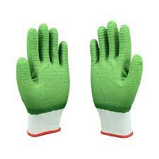 Benzor- Safety Gloves Green , Model BZL02465CGN, 10 Pairs