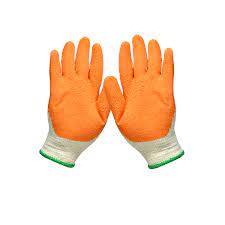 Benzor- Safety Gloves Orange , Model BZL02465CGN, 10 Pairs