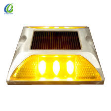 [69028310210221] Solar Road Stud LED, Model LS-02 - Yellow