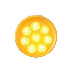 [69028312825221] Sunflower Solar Traffic Warning Lamp - Yellow