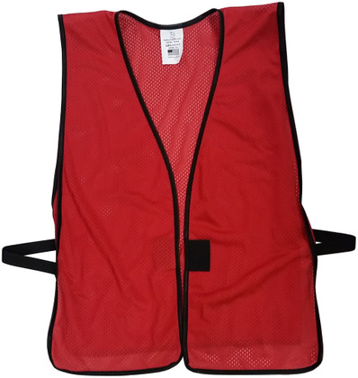 Safety Vest No Pocket, model 11, Red