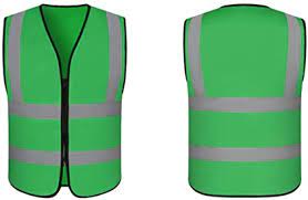 Safety Vest No Pocket, model 11, Green