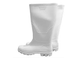Safety Rubber Boots, Steel Toe, Model 25, White