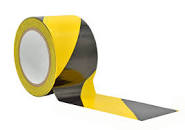 [1045212195231] Warning Tape - Yellow & Black , 3", 100 Yards
