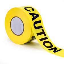 [1045212195532] Warning Tape - Yellow "Caution" , 3", 200 Yards