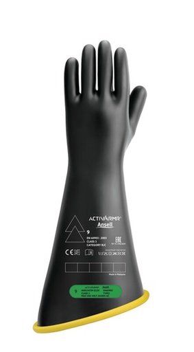 [76490056032] Ansell - Electrosoft Gloves, 1000V, Model: 801348