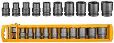 INGCO - 10PCS 1/2 impact socket set  , HKISSD12101