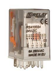 SCHRACH MODEL RS410024 6A /24VLDC RELAY