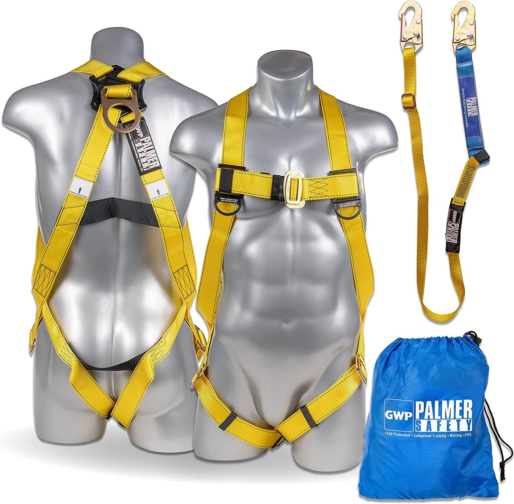 Safety Harness - Double Hock, Yellow