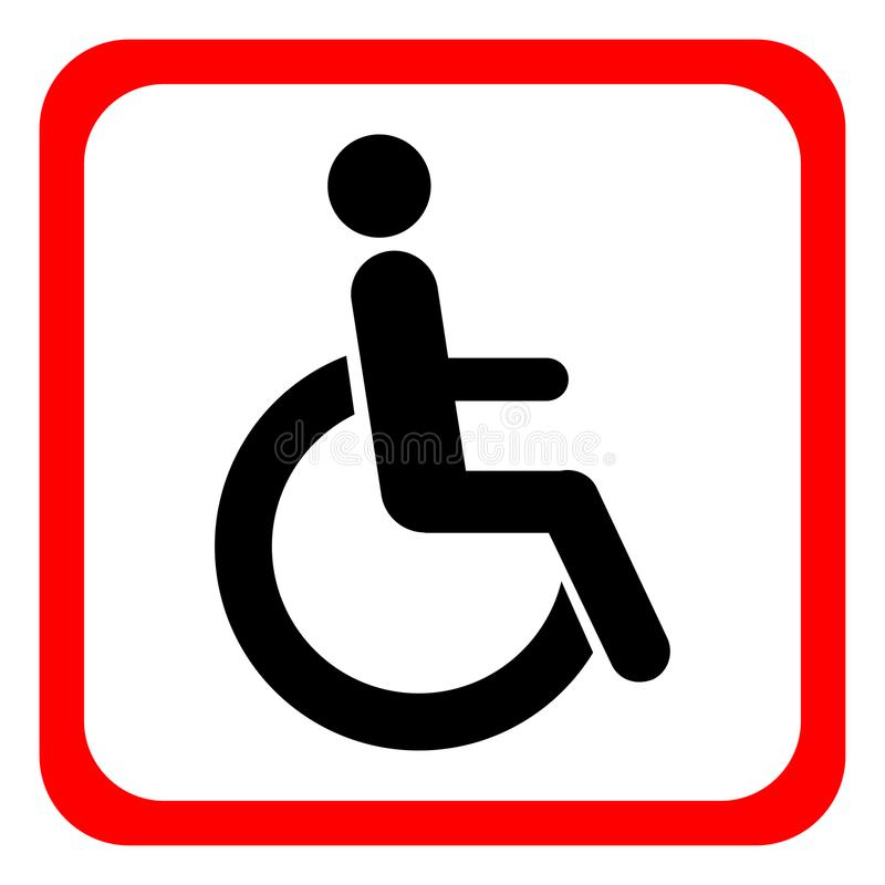 Plastic Sign - Disability Sign , A4