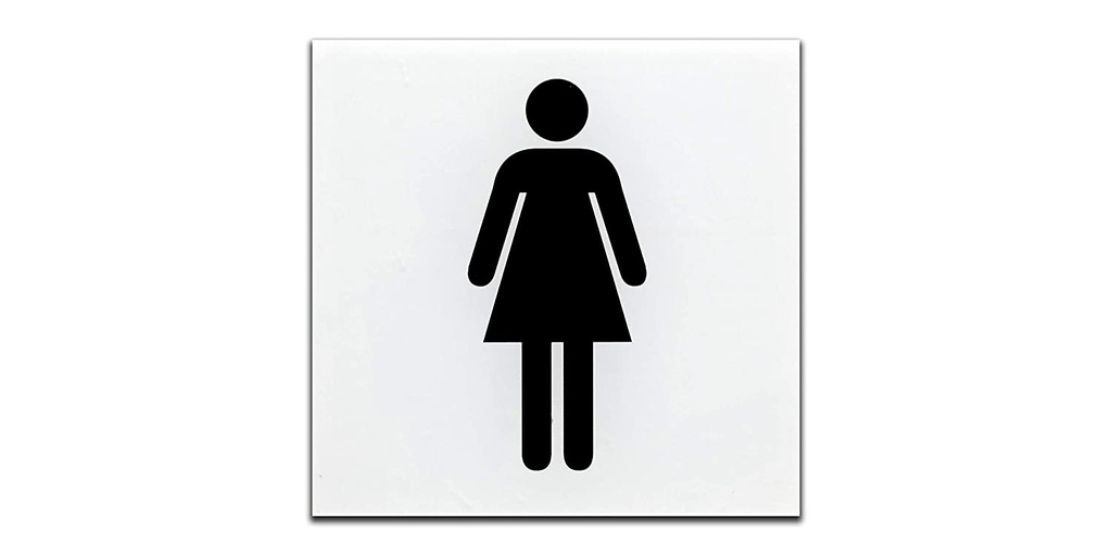Plastic Sign - Female Toilets , size 30*12 cm