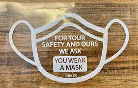 Sticker - Kids "For your safety wear a mask"