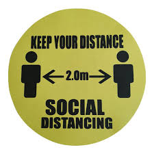 Sticker - Keep Your Distance , Size 30X30 cm