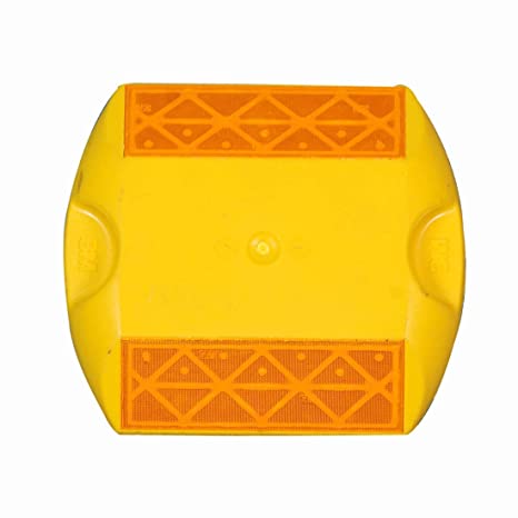 [1034452454515] Plastic Road Stud Reflective - Yellow
