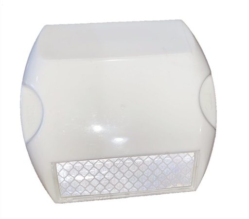 [1034452454517] Plastic Road Stud Reflective - White