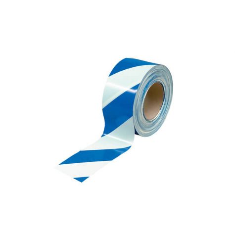[1045212194131] Warning Tape - Blue & White , 3", 100 Yards