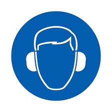 [104621001632] Sticker - Wear Ear Muff , Size A4