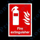 [104621004811] Sticker - Fire Extinguisher , A4